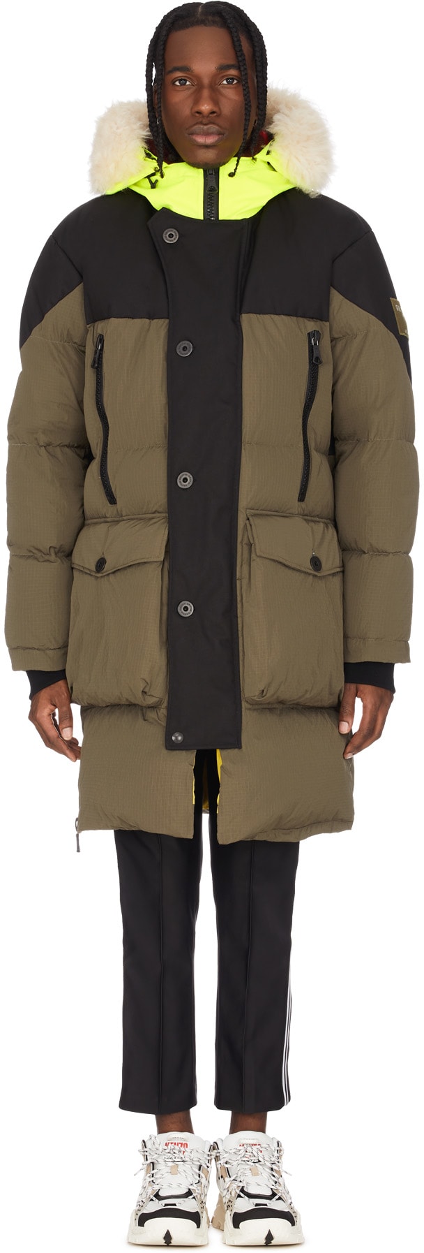 Griffin: Multicolor Sleeping Bag Coat - 1