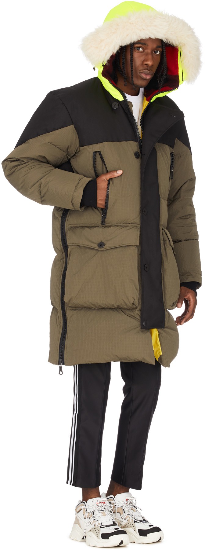 Griffin: Multicolor Sleeping Bag Coat - 4