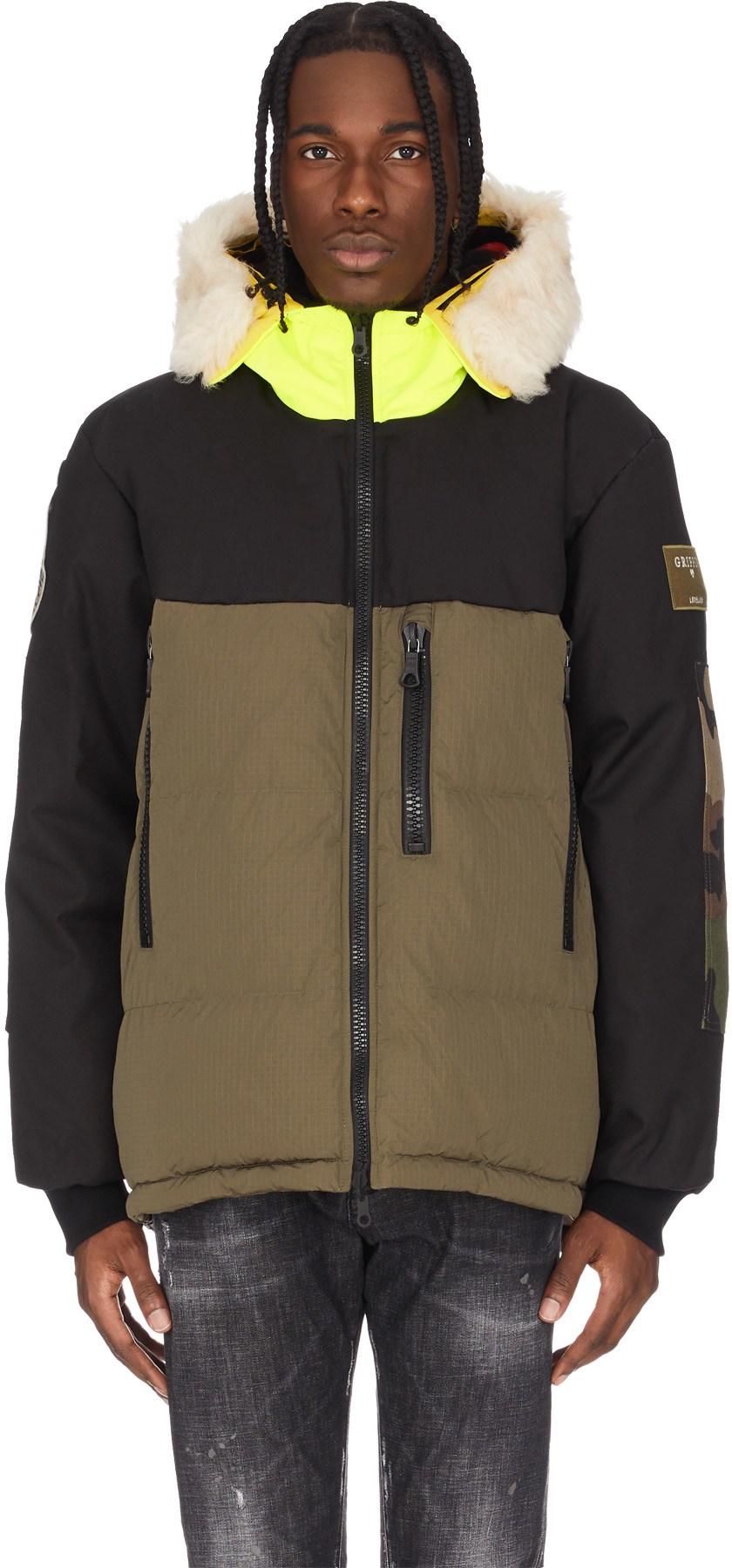 Griffin: Multicolores Reversible Atlantic Parka Multicolores - 1