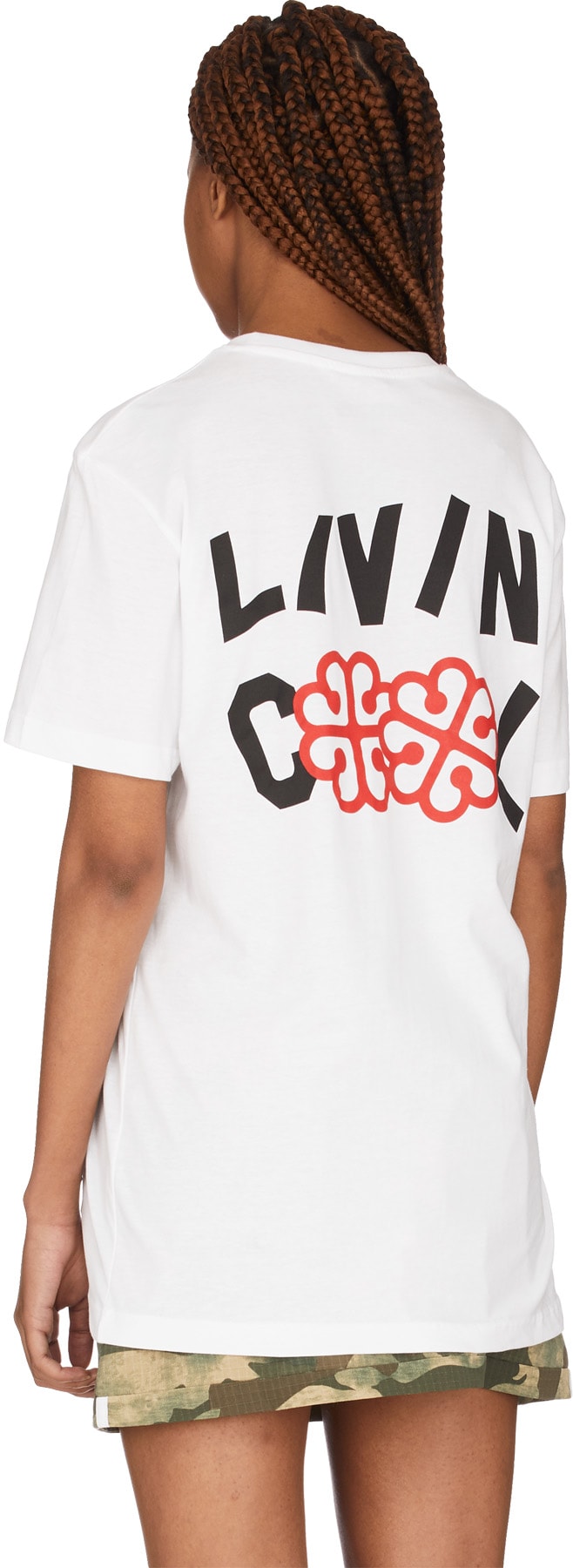 influenceu: White LIVINCOOL Montreal Logo T-Shirt - 3