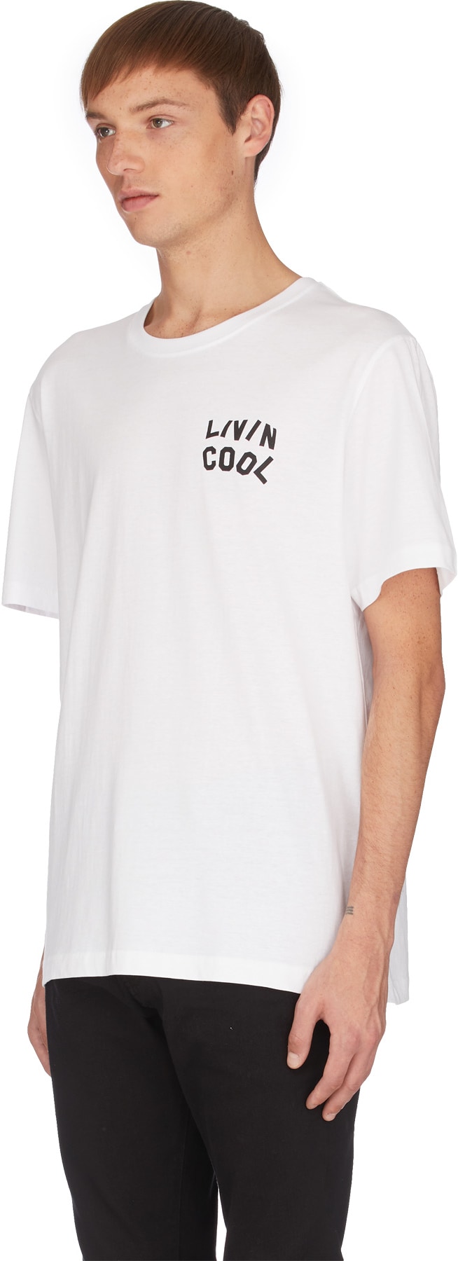 influenceu: White LIVINCOOL Montreal Logo T-Shirt - 2