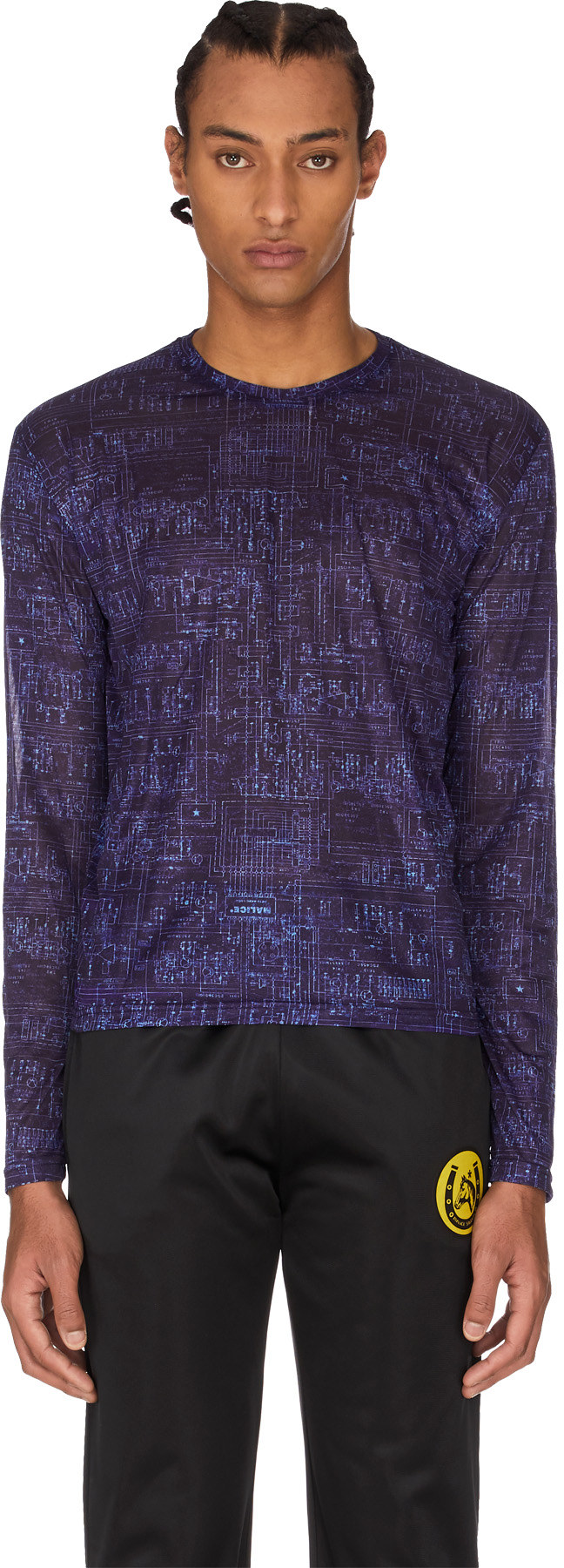 Malice Studios: Blue Digital Long Sleeve T-Shirt - 1