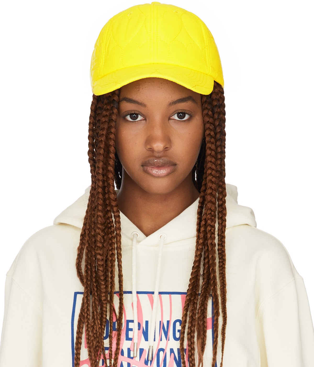 Opening Ceremony: Yellow Quilted Baseball Cap - 1