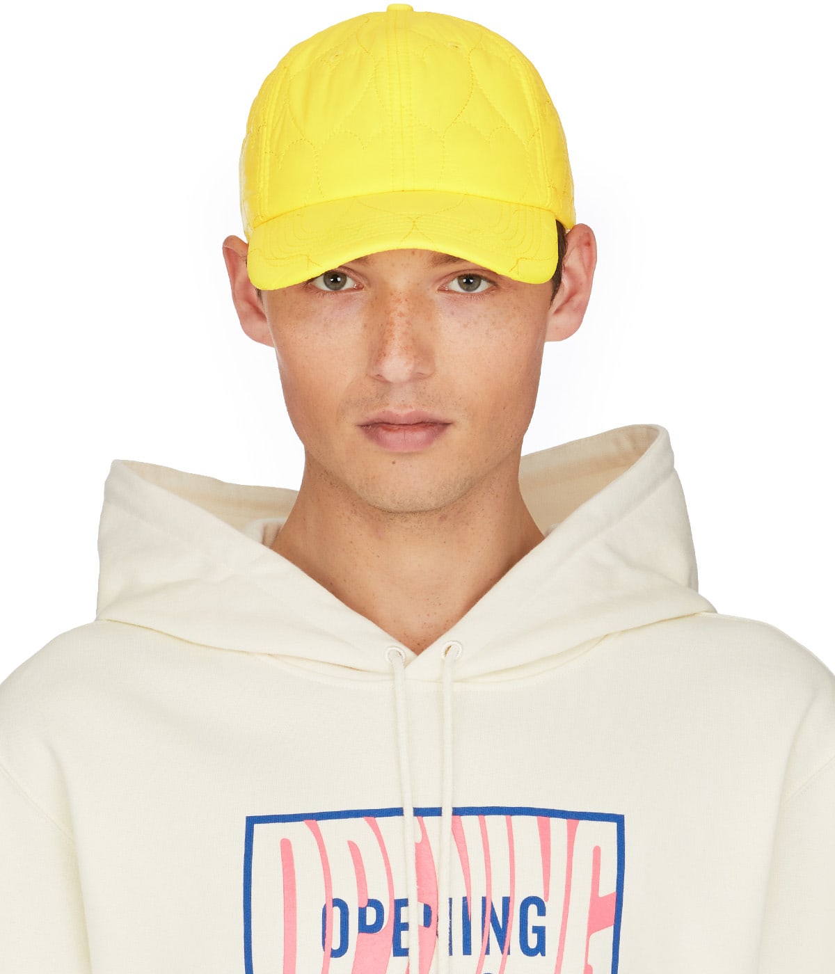 Opening Ceremony: Yellow Quilted Baseball Cap - 1