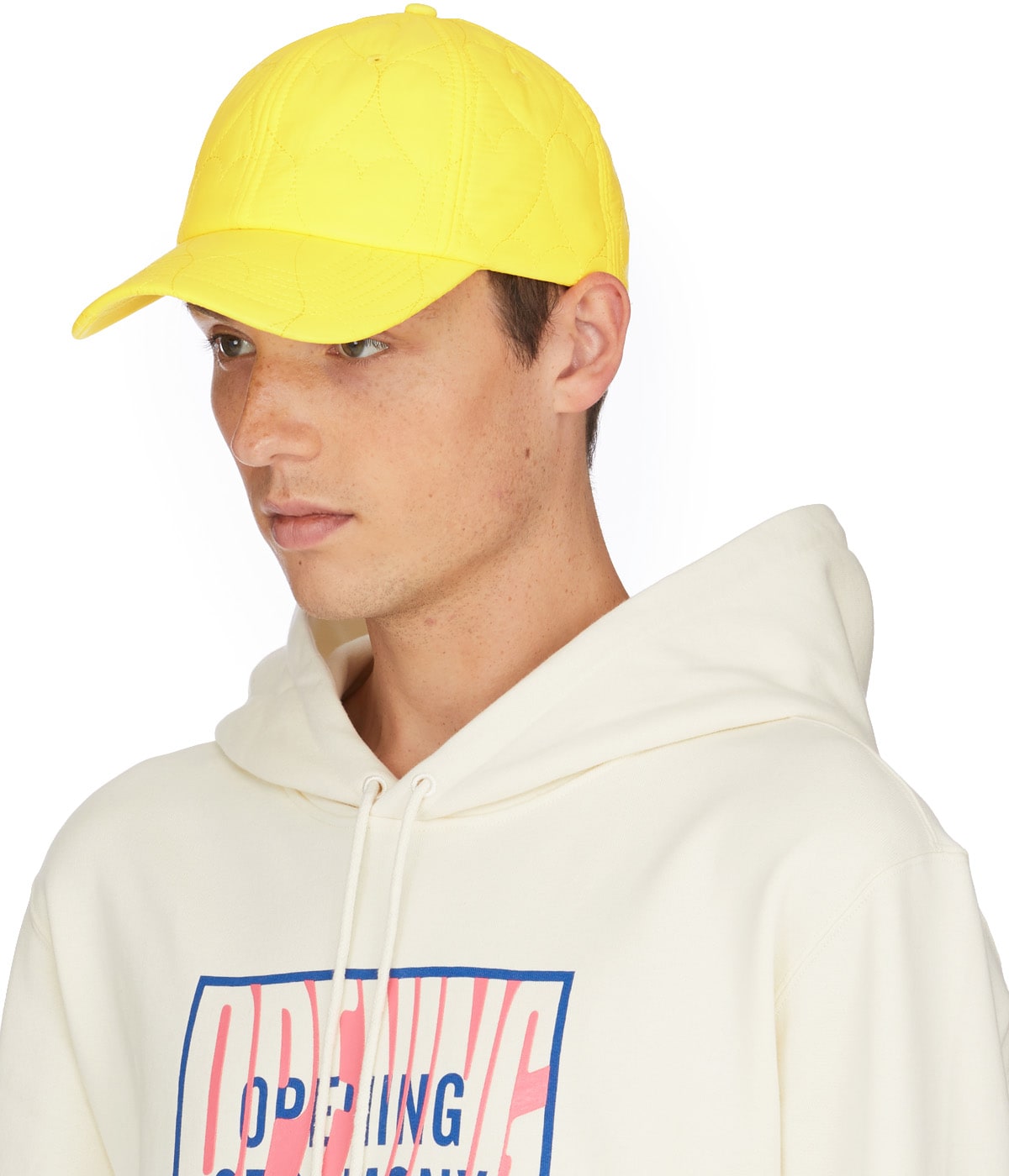 Opening Ceremony: Yellow Quilted Baseball Cap - 2