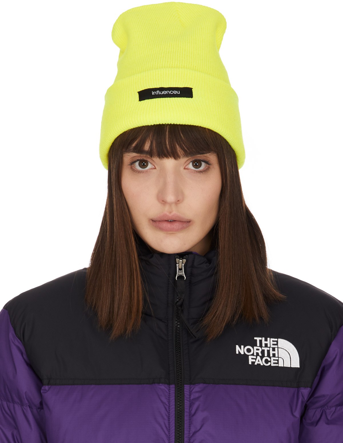 influenceu: Yellow Logo Beanie - 1