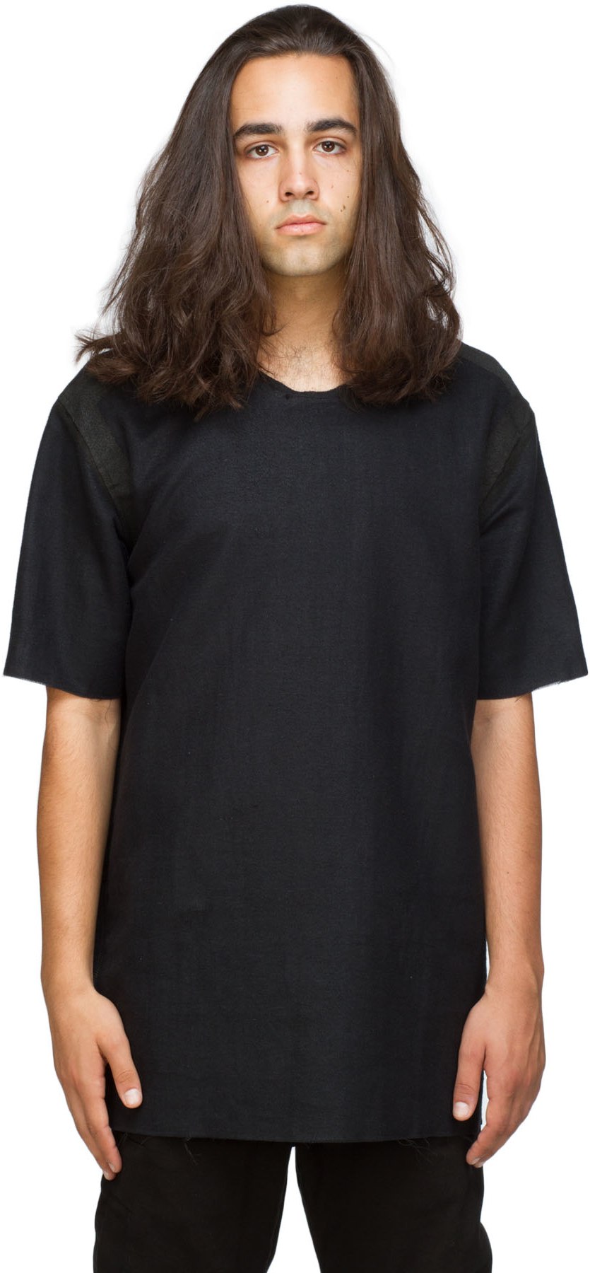 Lost & Found: Noir T-Shirt Résine Couper Noir - 1
