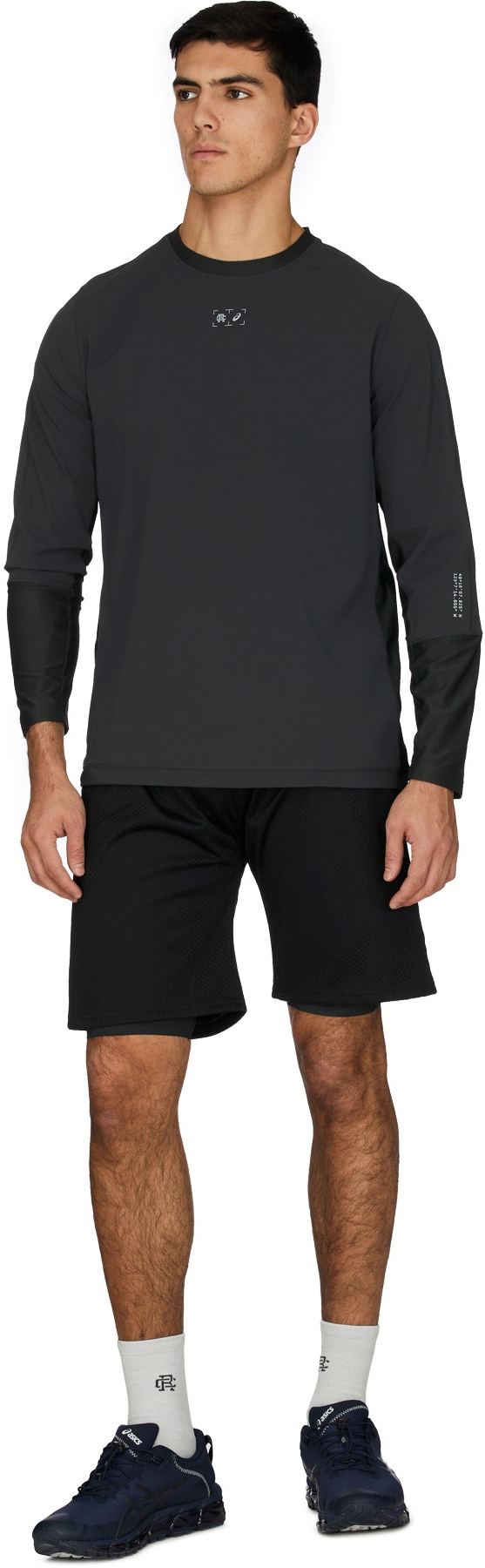 ASICS: Grey RC x A Hybrid Running Crew Top - 4