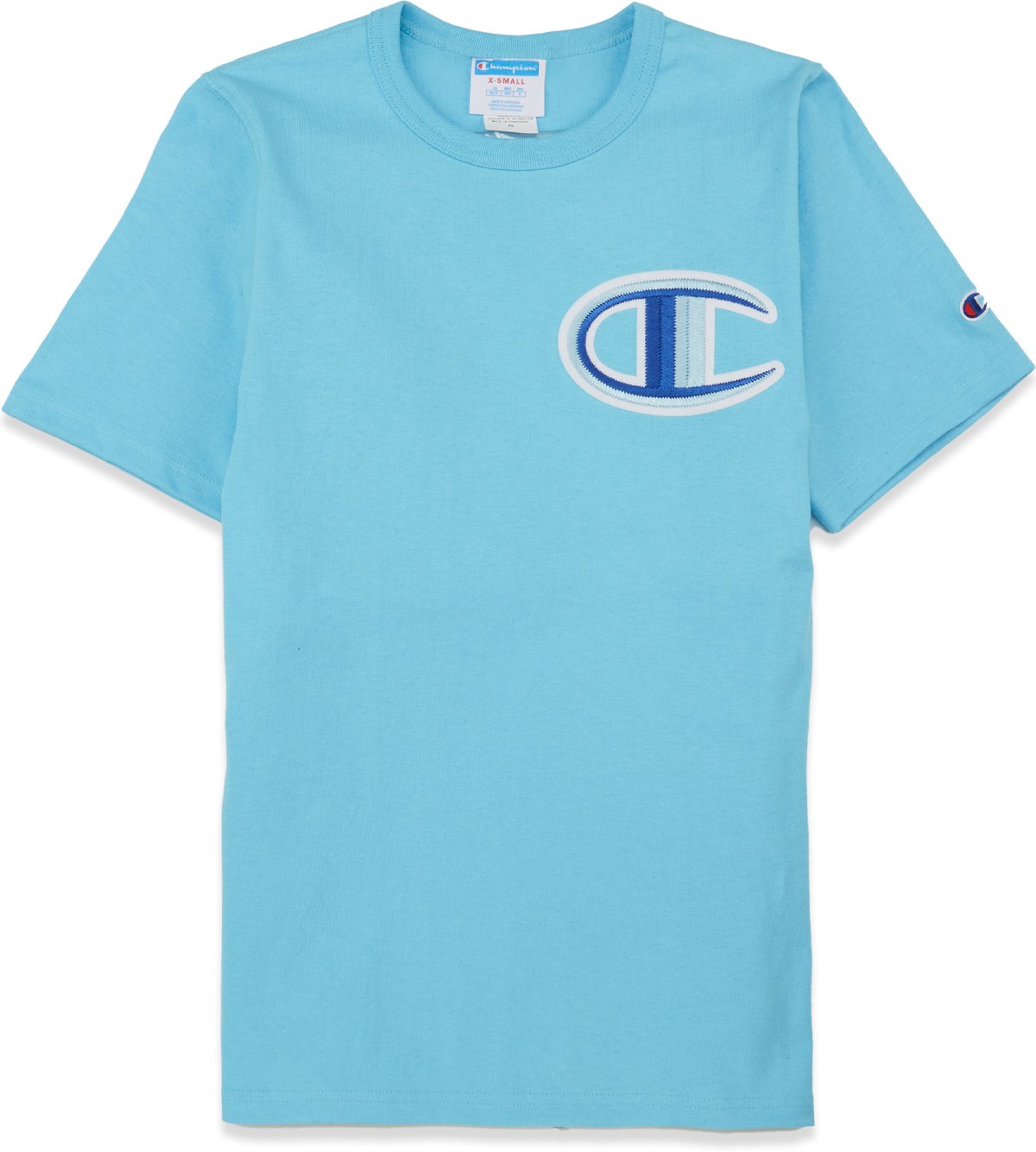 Champion: Blue Heritage Floss Stitch C T-Shirt - 1