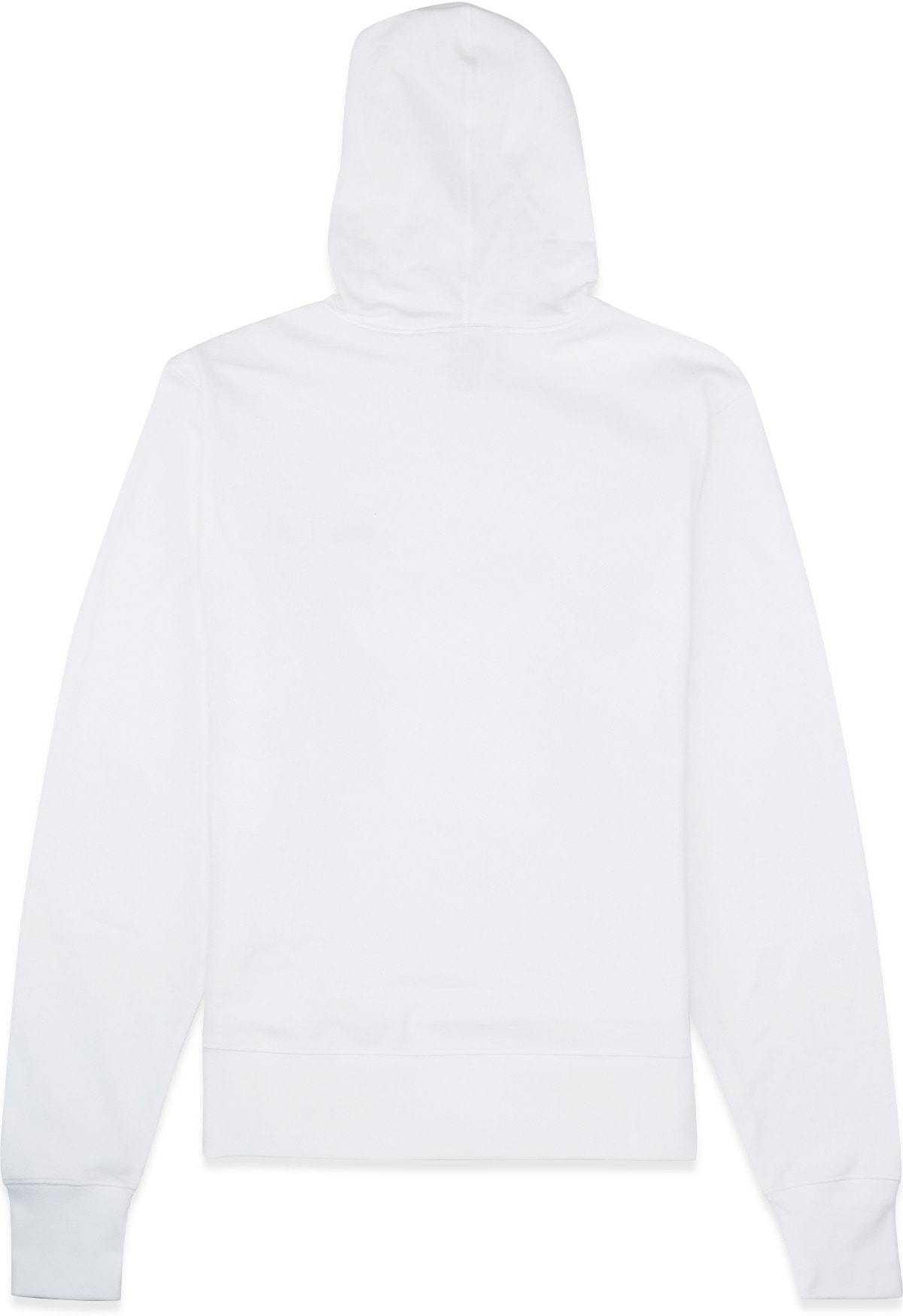 Champion: White Heavy Jersey Script Hoodie - 2