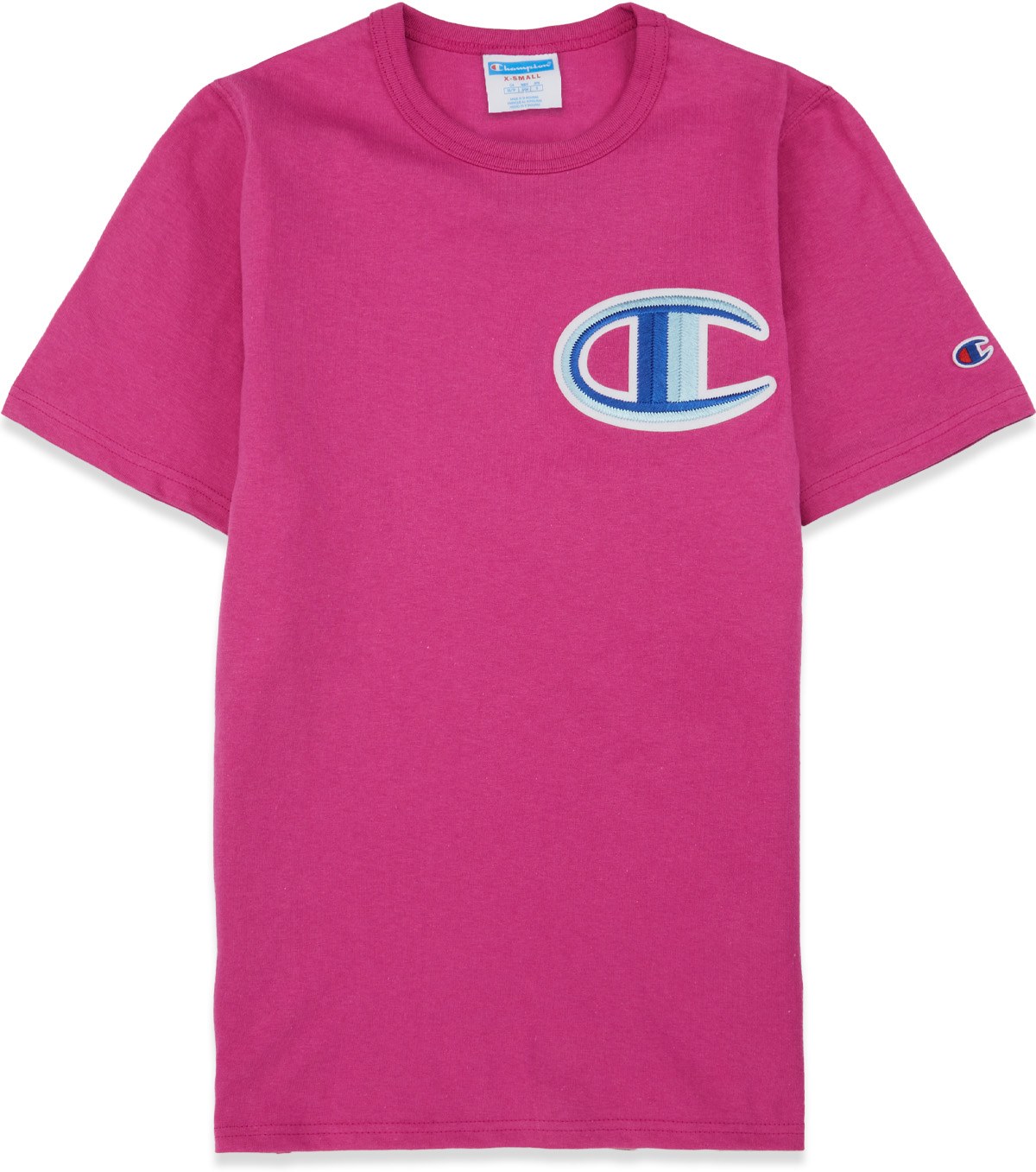 Champion: Pink Heritage Floss Stitch C T-Shirt - 1