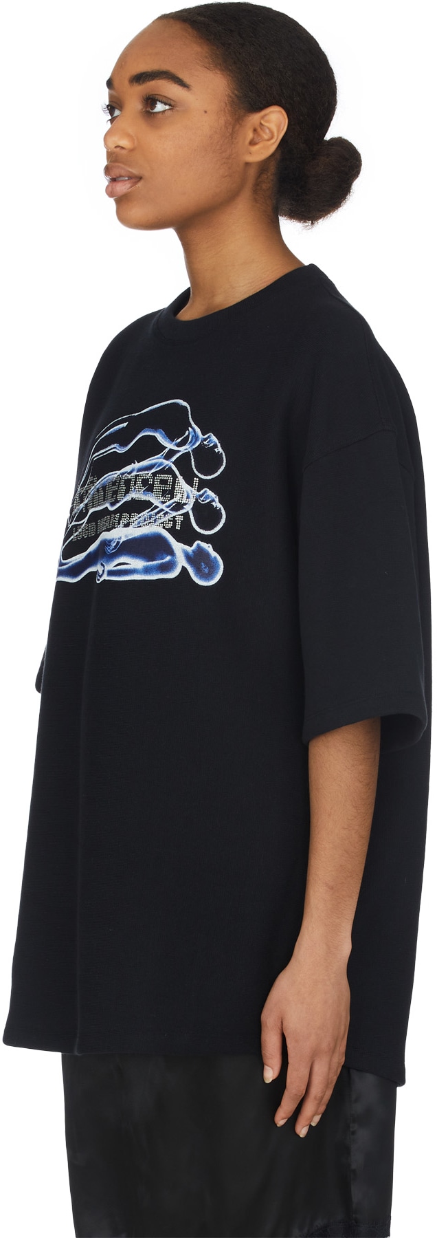 influenceu: Black Lucid Dreams Heavy Ribbed T-Shirt - 2