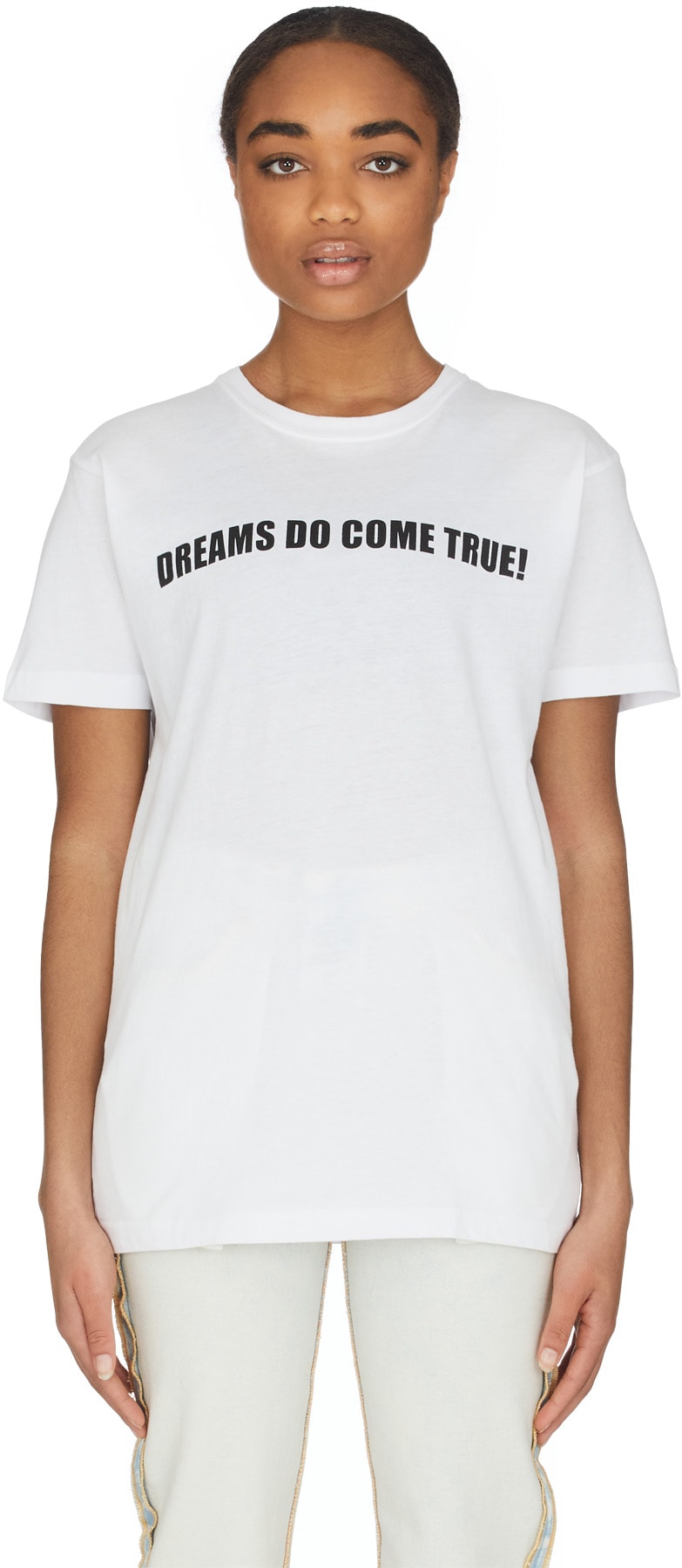 influenceu: White 'Dreams Come True!' T-Shirt - 1