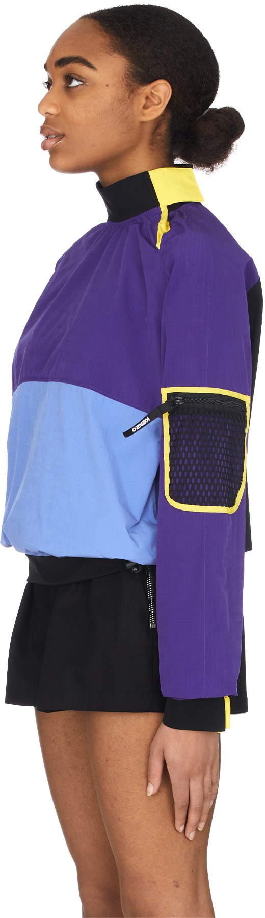 Kenzo: Purple Colorblock Pullover Sweater - 2