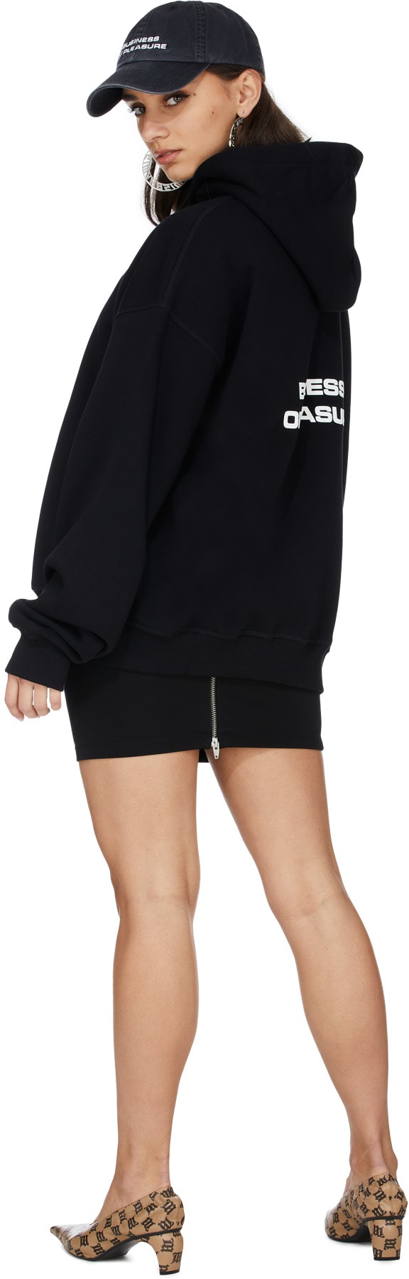 MISBHV: Noir Veste à Capuche "Business of Pleasure" Noir - 4