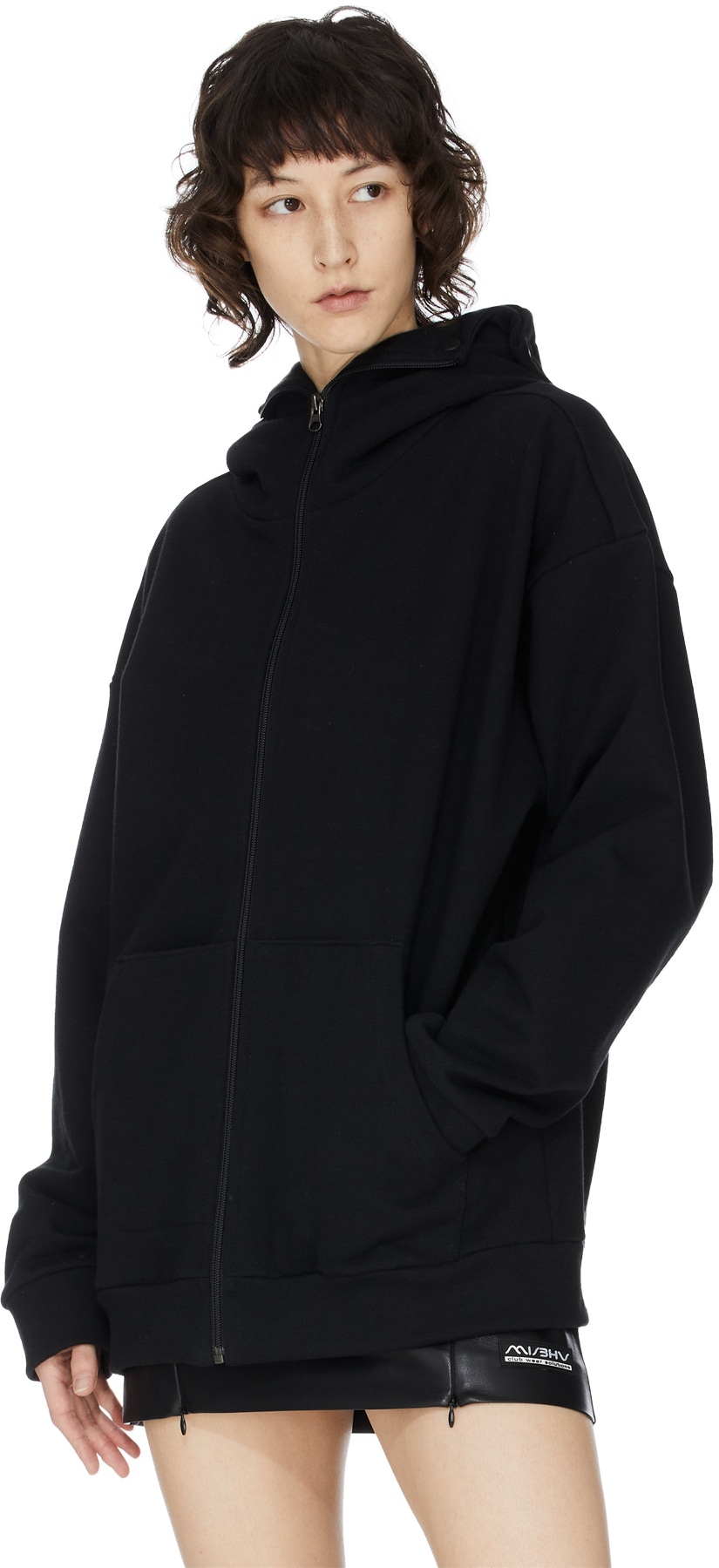 influenceu: Black Oh Snap! Versatile Hoodie - 3