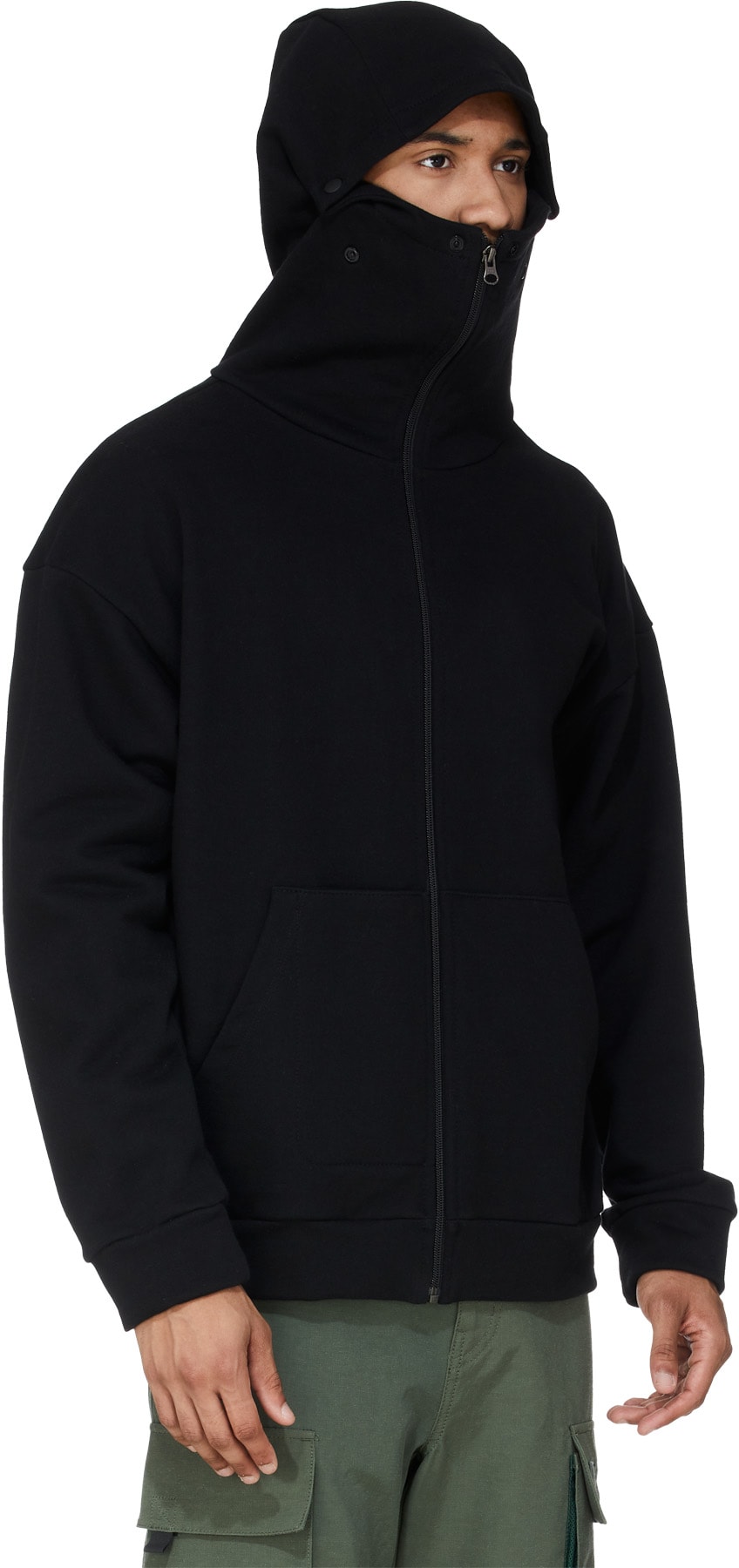 influenceu: Black Oh Snap! Versatile Hoodie - 4