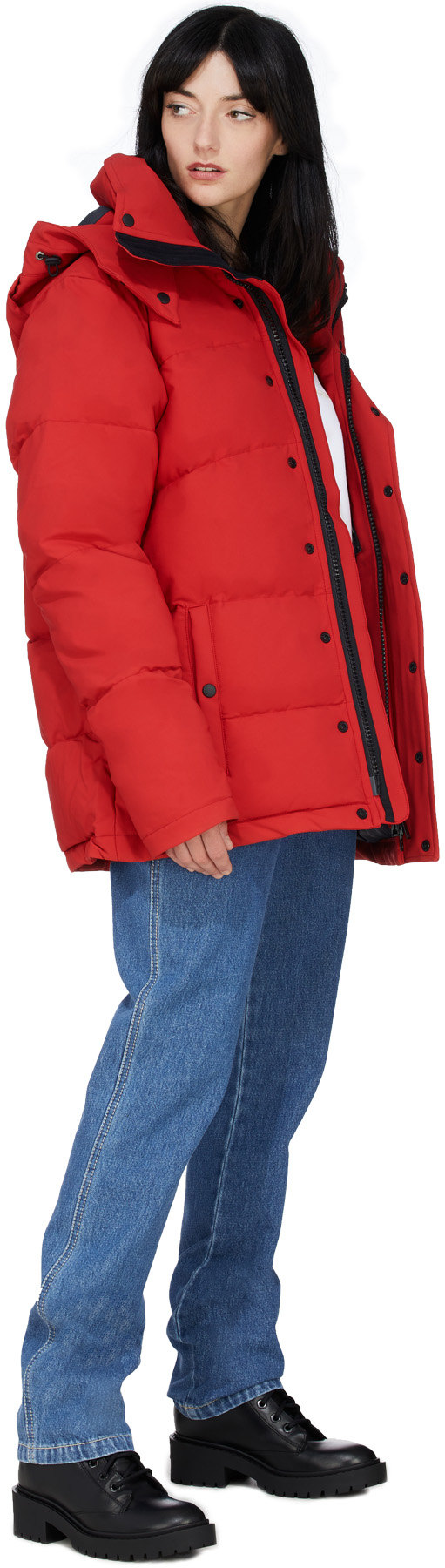 Quartz x influenceu: Red Quartz x influenceu Super Puffer Jacket - 5