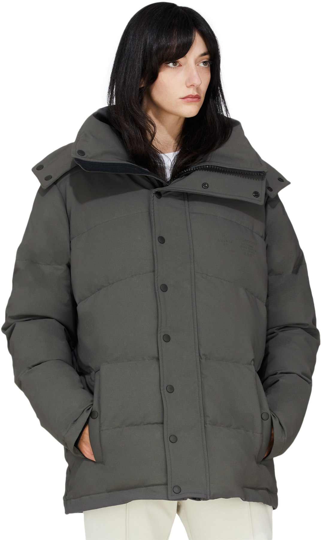 Quartz x influenceu: Grey Quartz x influenceu Super Puffer Jacket - 4