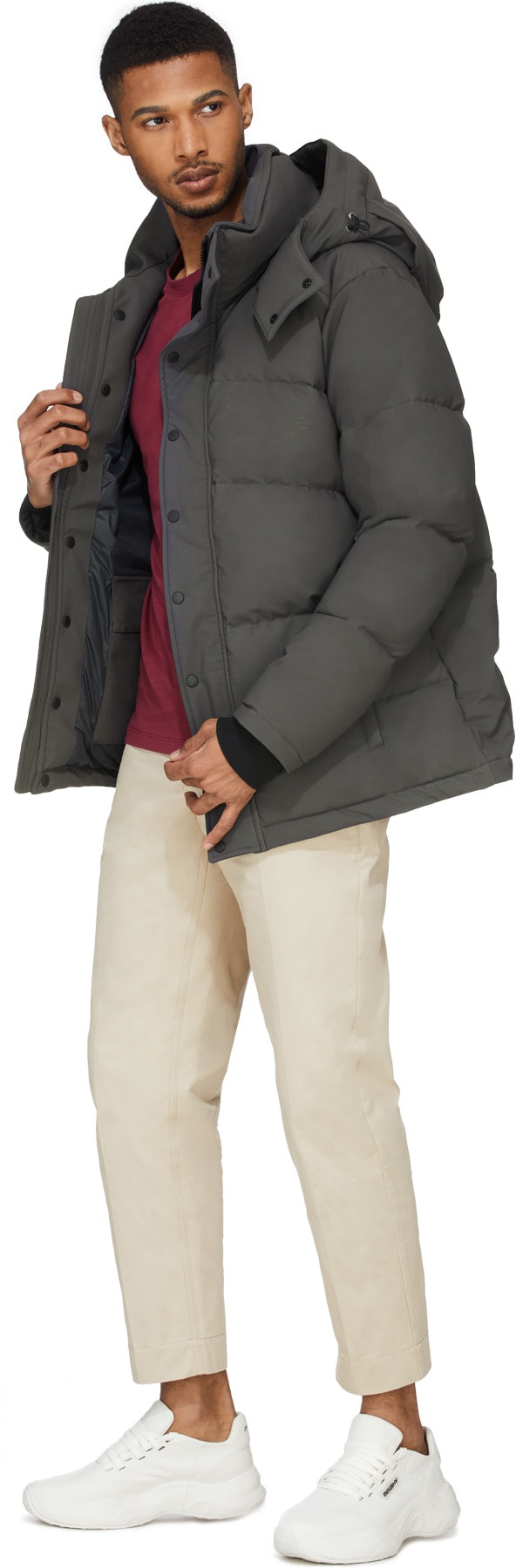 Quartz x influenceu: Grey Quartz x influenceu Super Puffer Jacket - 5