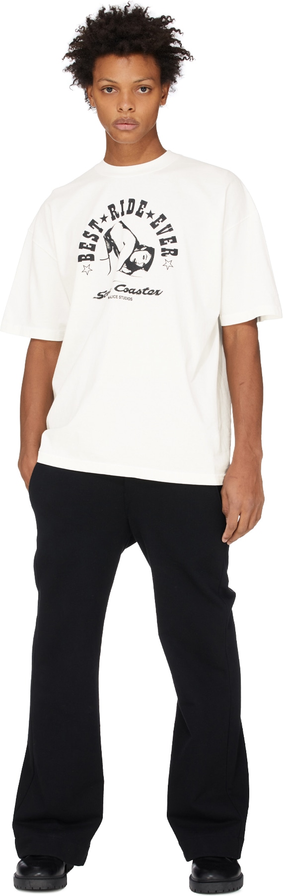 Malice Studios: Blanc T-Shirt "Screw Coaster" Blanc - 4