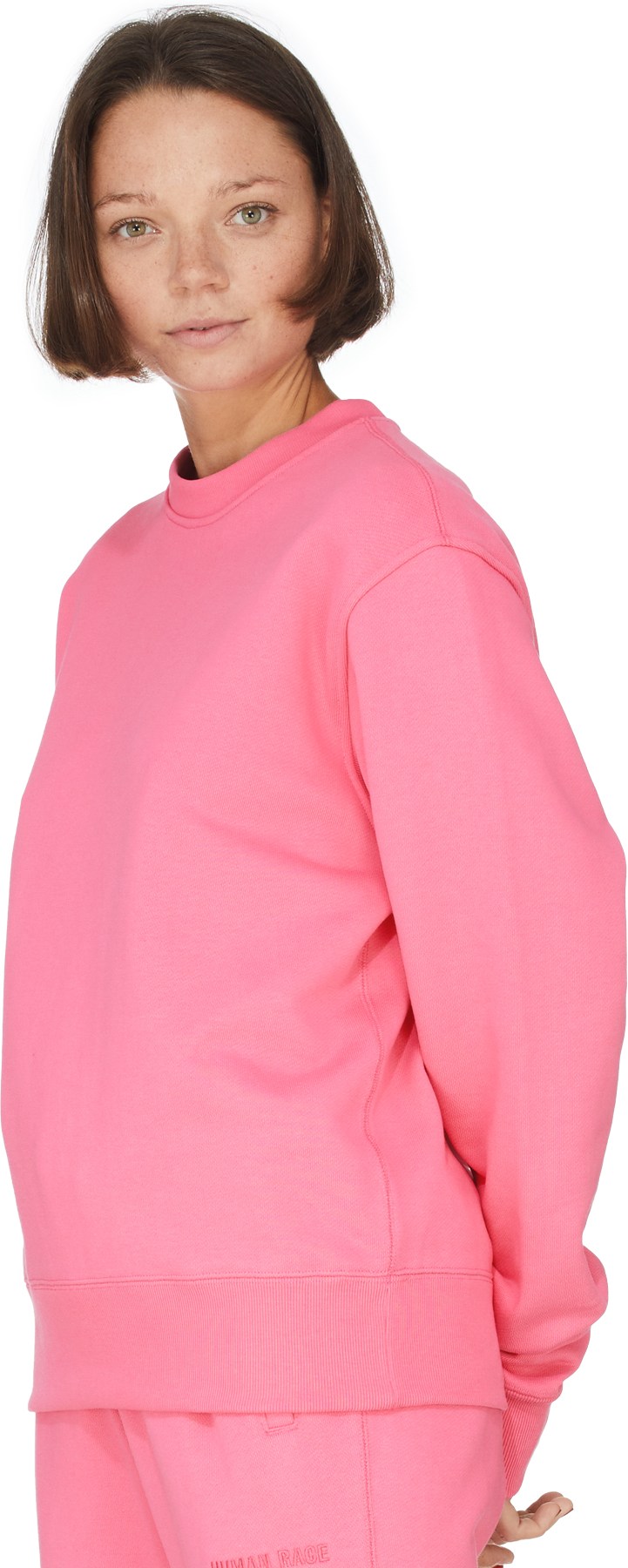 adidas Originals x Pharrell Williams: Pink Pharrell Williams Basics Crew Sweater - 3