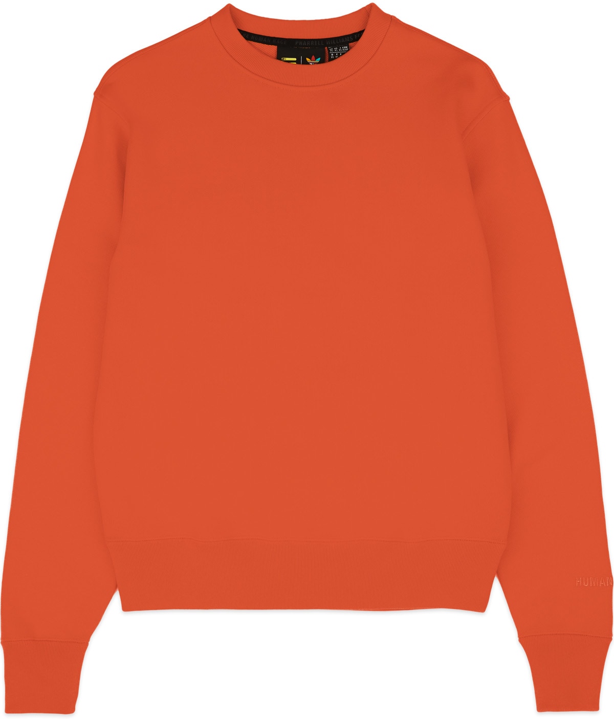 adidas Originals x Pharrell Williams: Red Pharrell Williams Basics Crew Sweater - 1