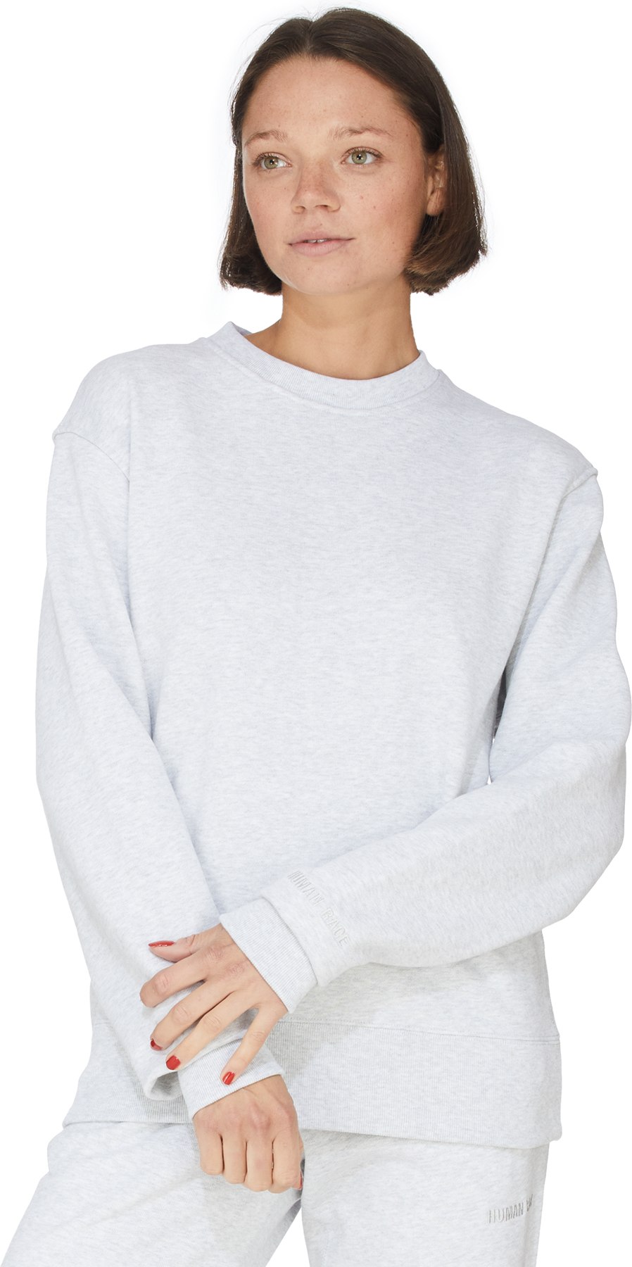 adidas Originals x Pharrell Williams: Grey Pharrell Williams Basics Crew Sweater - 3