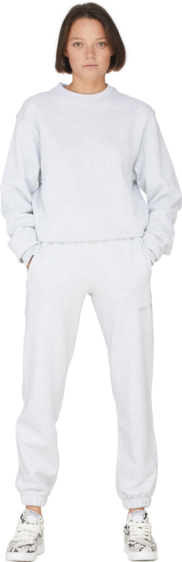 adidas Originals x Pharrell Williams: Grey Pharrell Williams Basics Crew Sweater - 4