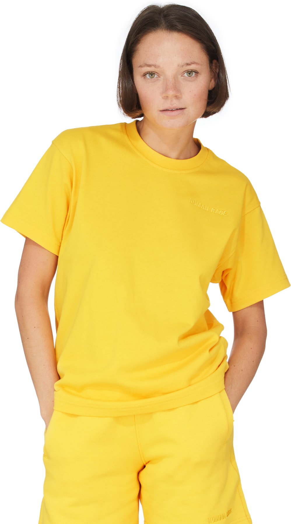 adidas Originals x Pharrell Williams: Gold Pharrell Williams Basics T-Shirt - 3