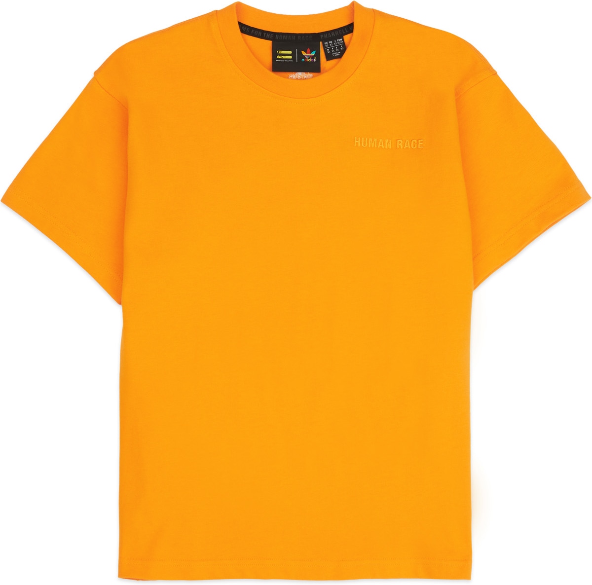 adidas Originals x Pharrell Williams: Orange Pharrell Williams Basics T-Shirt - 1