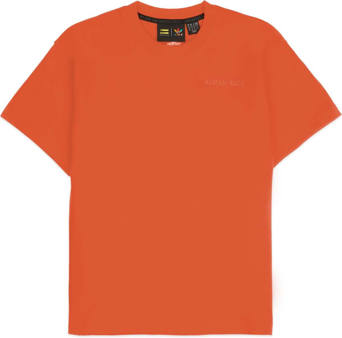 adidas Originals x Pharrell Williams: Red Pharrell Williams Basics T-Shirt - 1