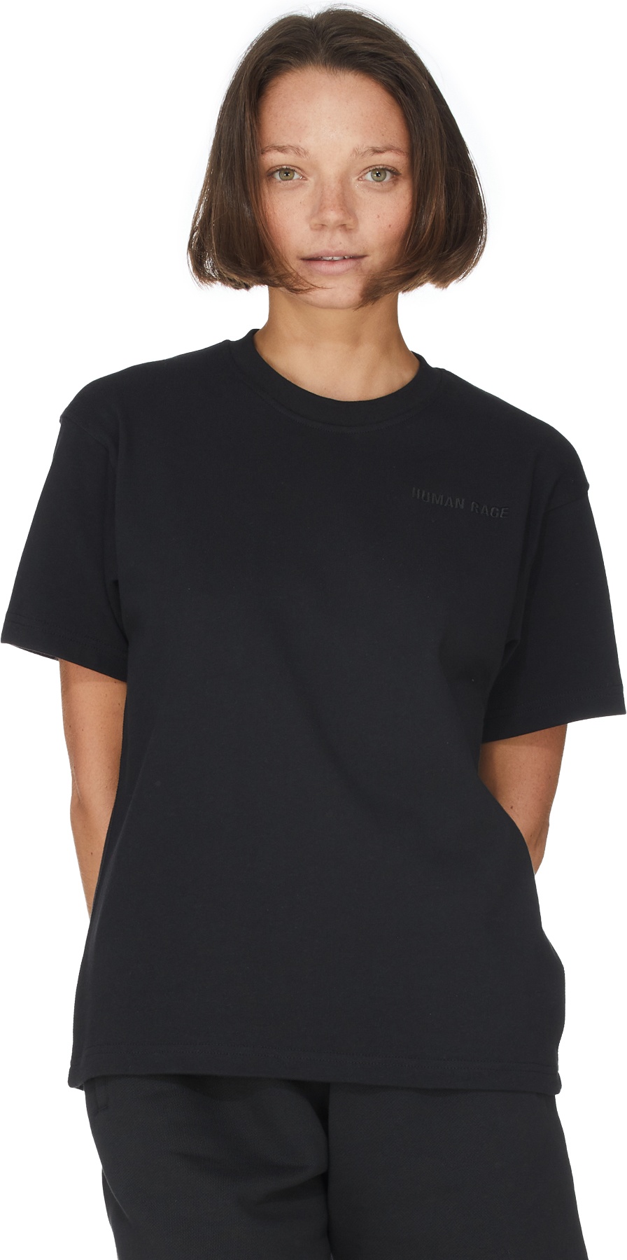 adidas Originals x Pharrell Williams: Black Pharrell Williams Basics T-Shirt - 3