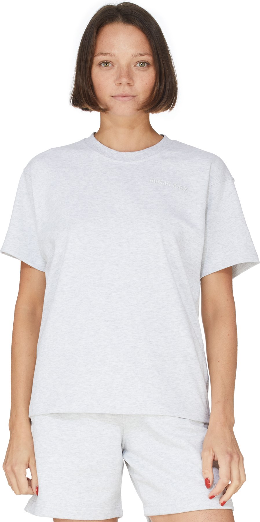 adidas Originals x Pharrell Williams: Grey Pharrell Williams Basics T-Shirt - 3