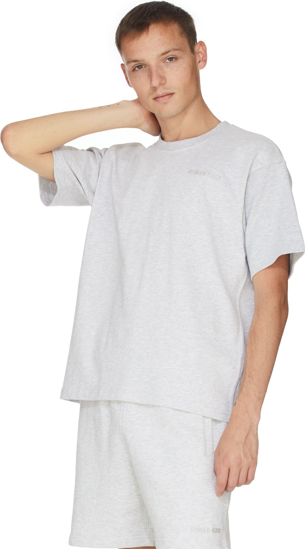 adidas Originals x Pharrell Williams: Grey Pharrell Williams Basics T-Shirt - 3