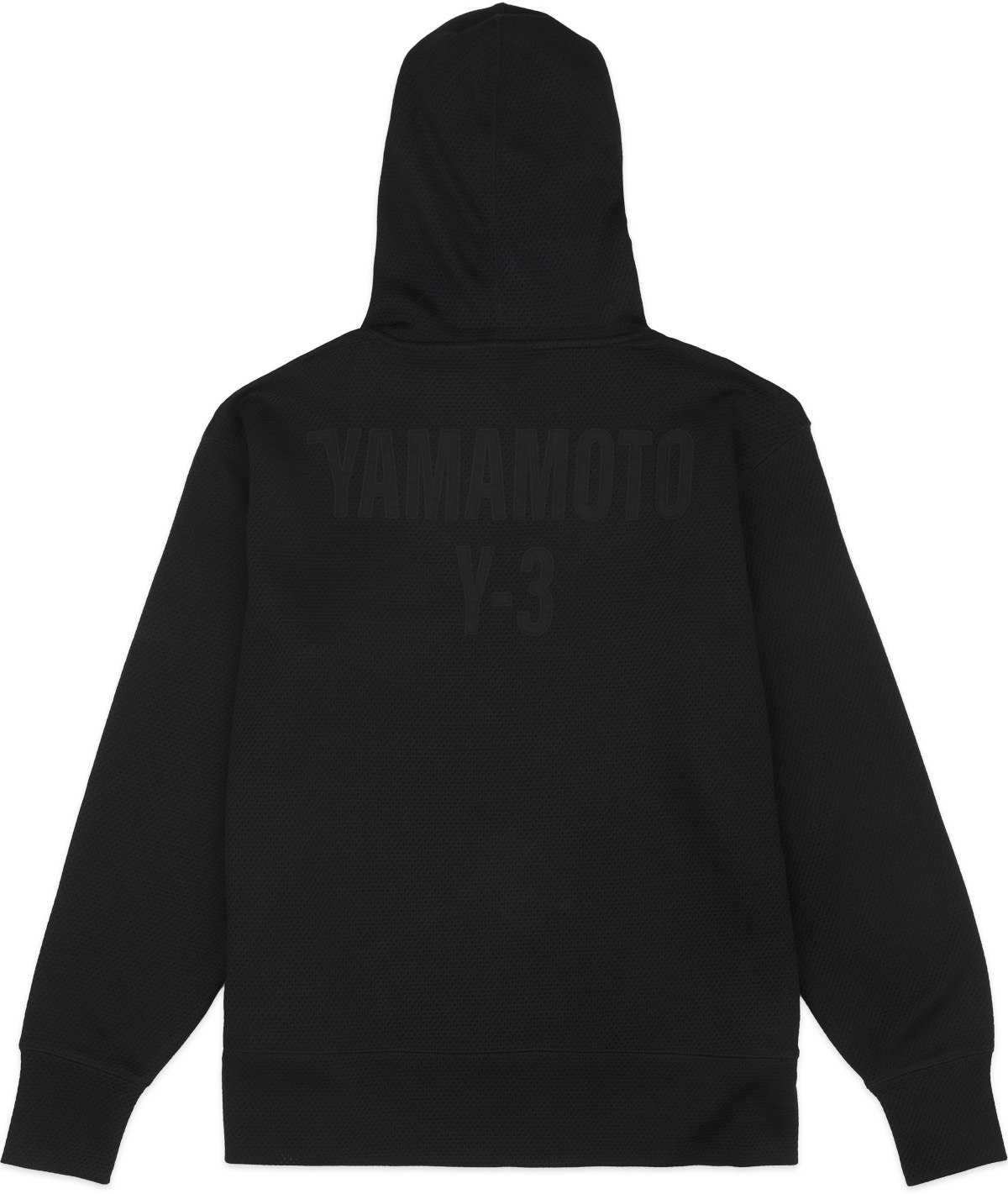 Y-3: Black CH2 Mesh Graphic Hoodie - 2