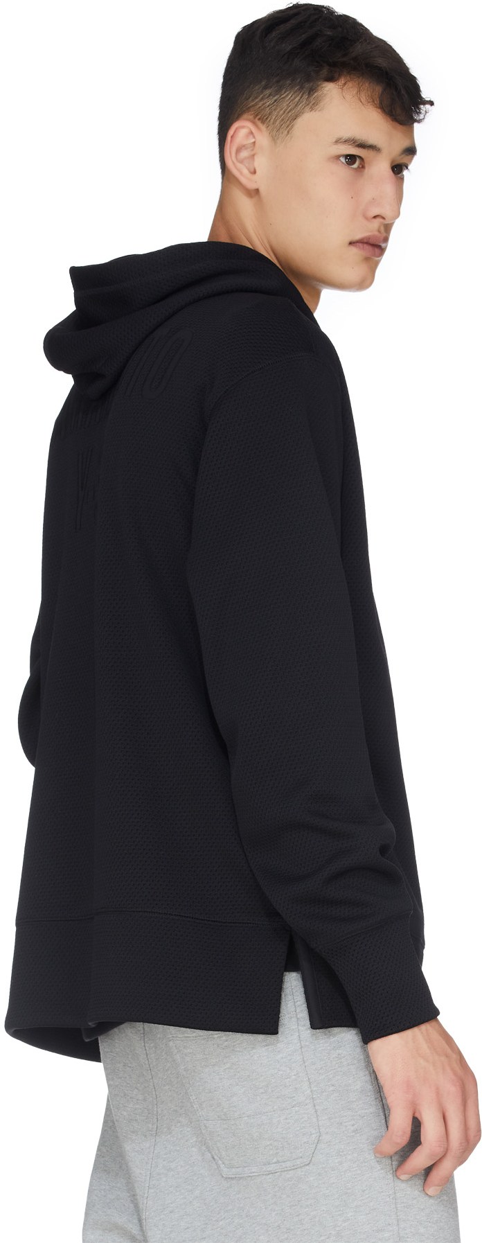 Y-3: Black CH2 Mesh Graphic Hoodie - 3