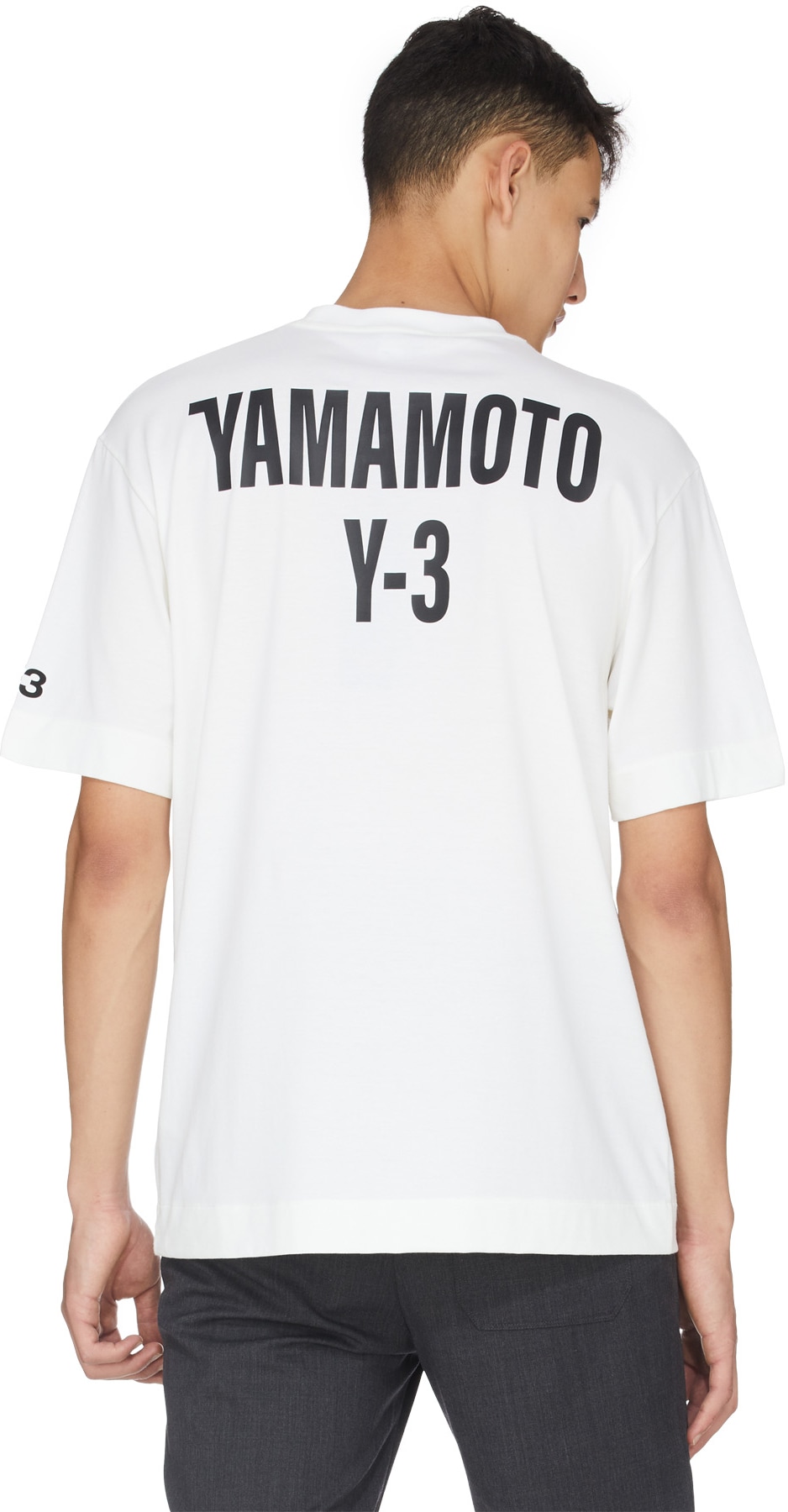 Y-3: White CH2 Graphic T-Shirt - 3