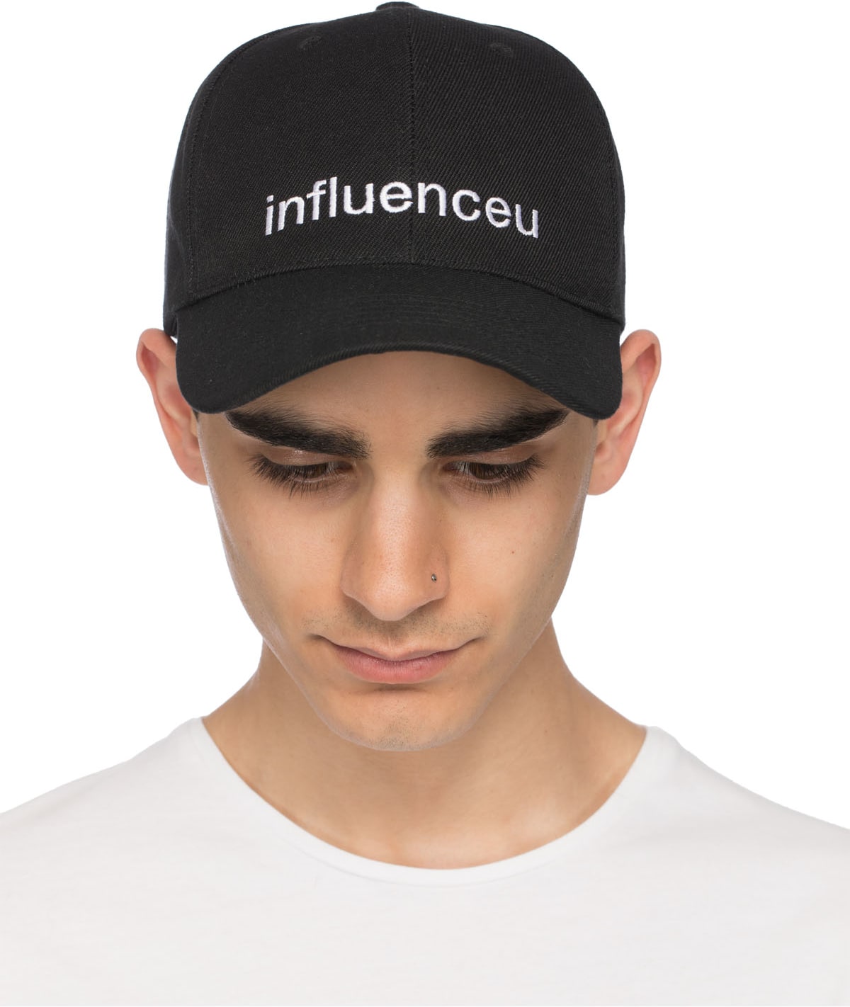 influenceu: Black influenceu Logo Hat - 1