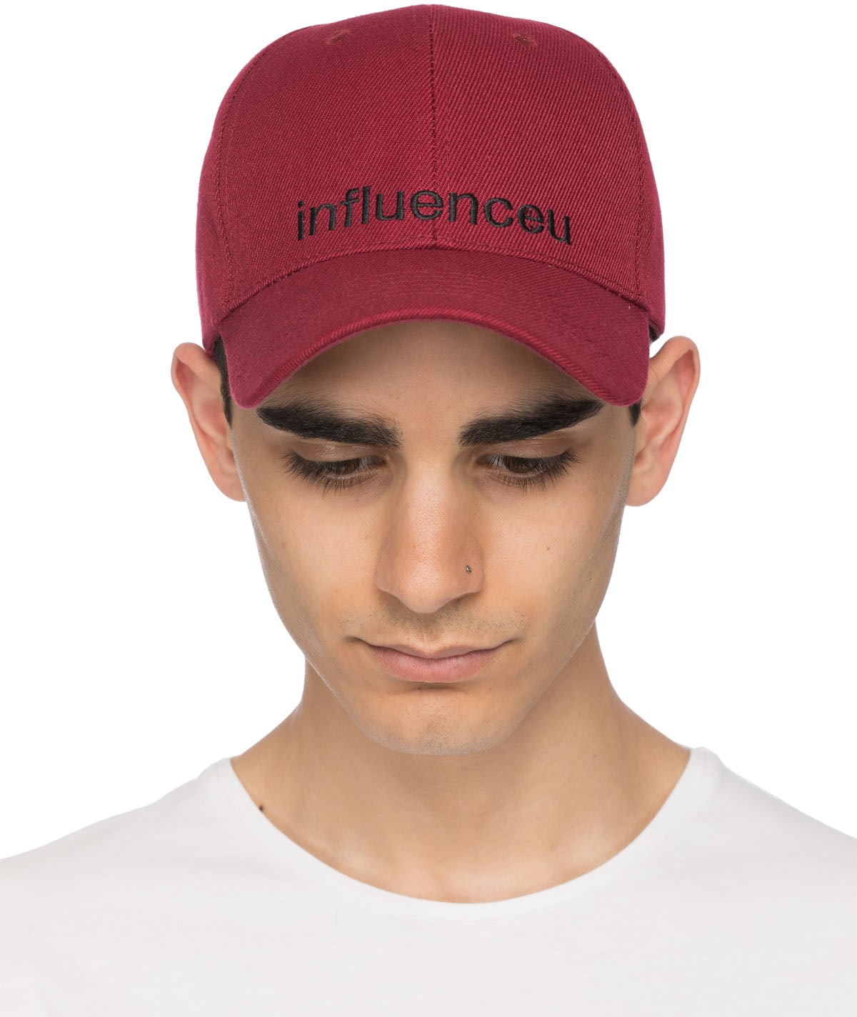 influenceu: Red influenceu Logo Hat - 1