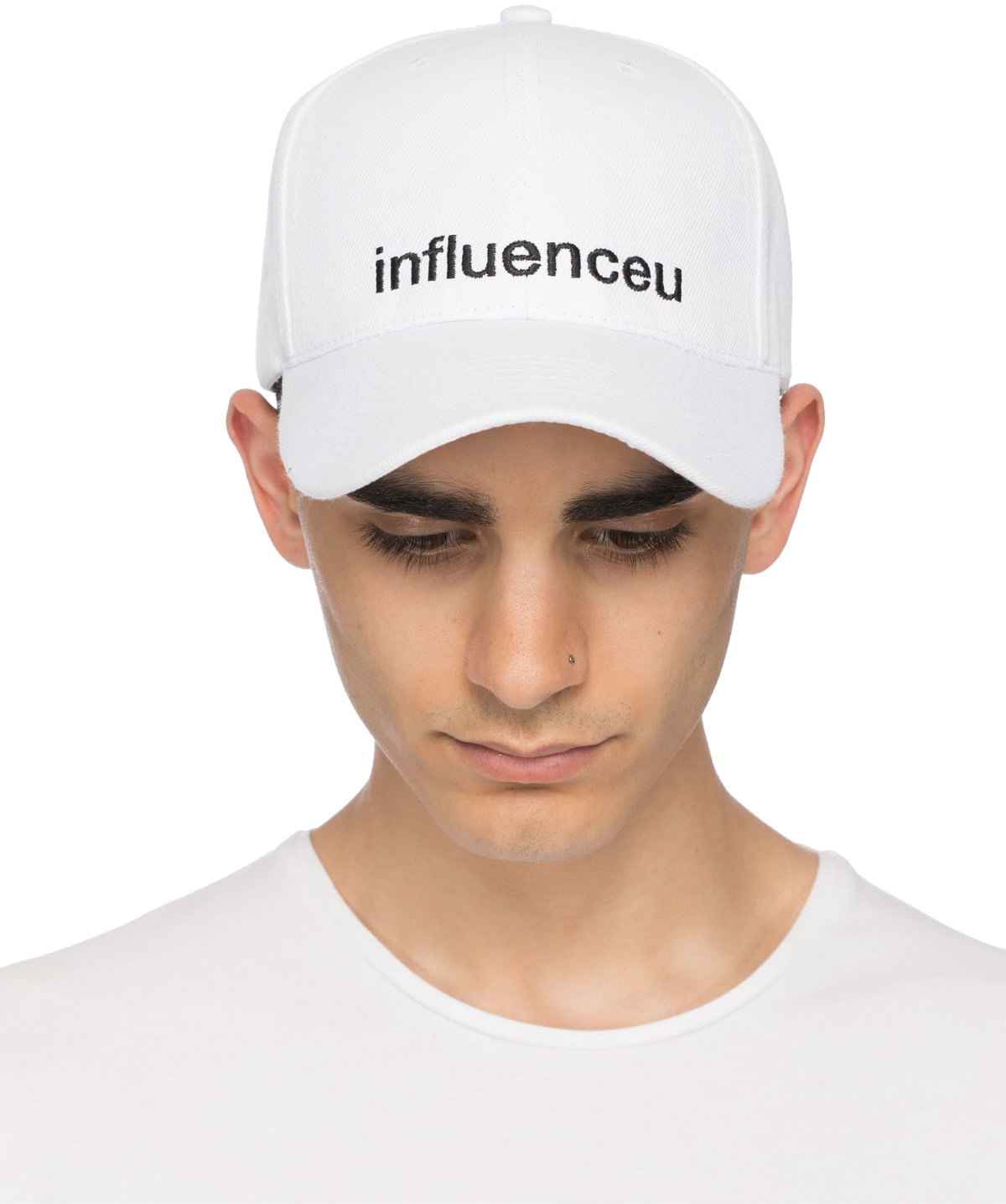 influenceu: White influenceu Logo Hat - 1