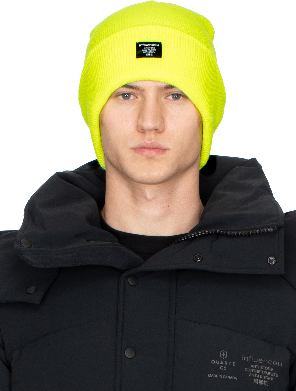 influenceu: Yellow 'Anti Storm' Watch Cap - 1