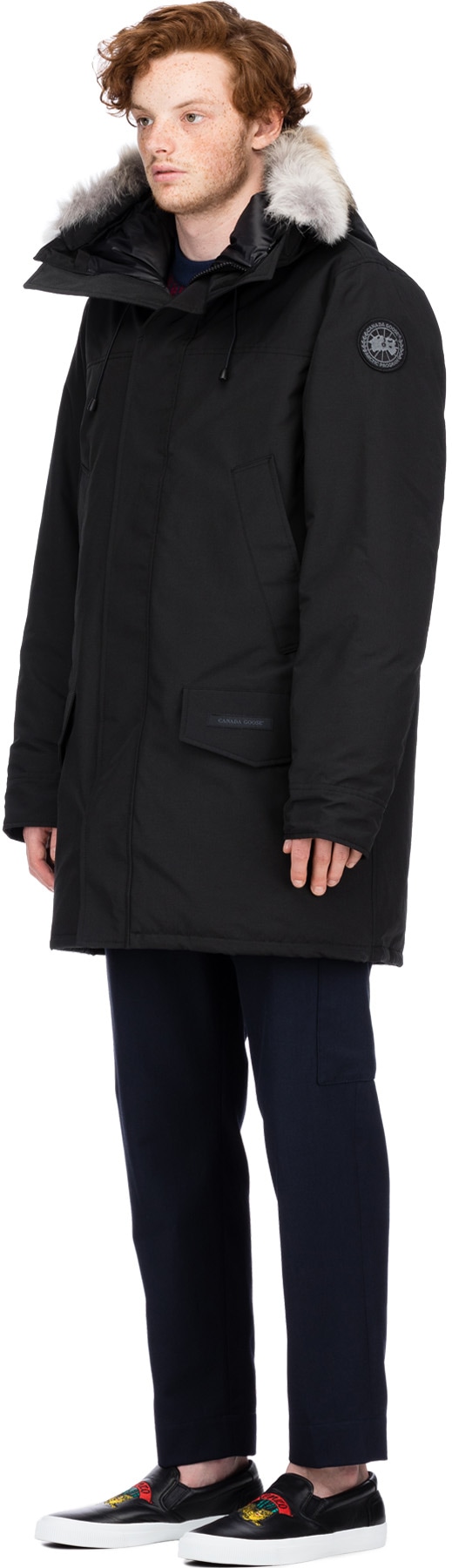 Canada Goose: Noir Parka Langford Canada Goose Black Label Noir - 2