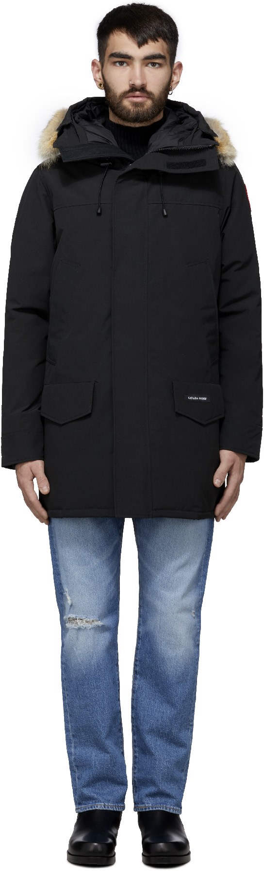 Canada Goose: Black Langford Parka - 1