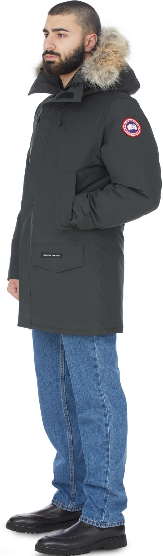 Canada Goose: Gris Parka Langford Black Label Gris - 4