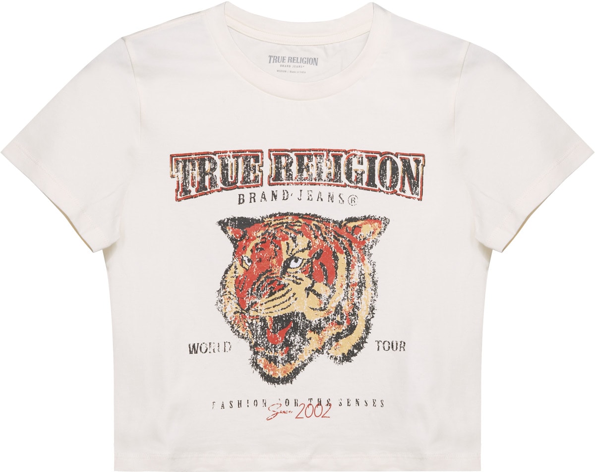 True Religion: White Tiger Logo Baby T-Shirt - 1