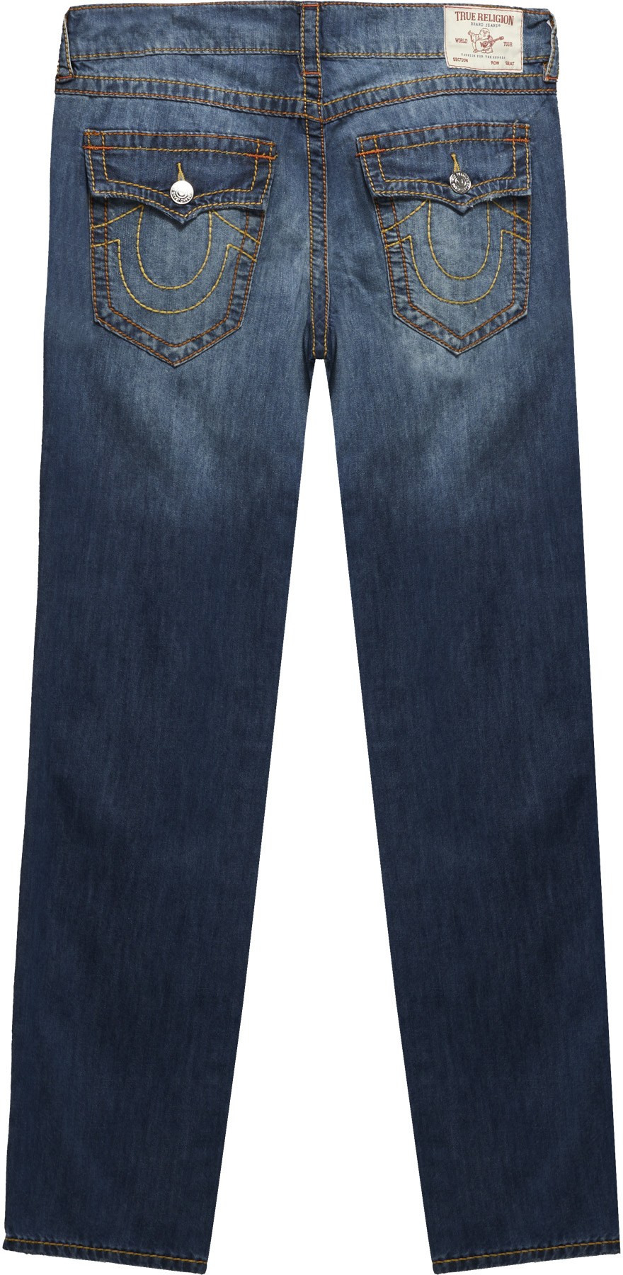 True Religion: Blue Ricki Big T Straight Jeans - 2