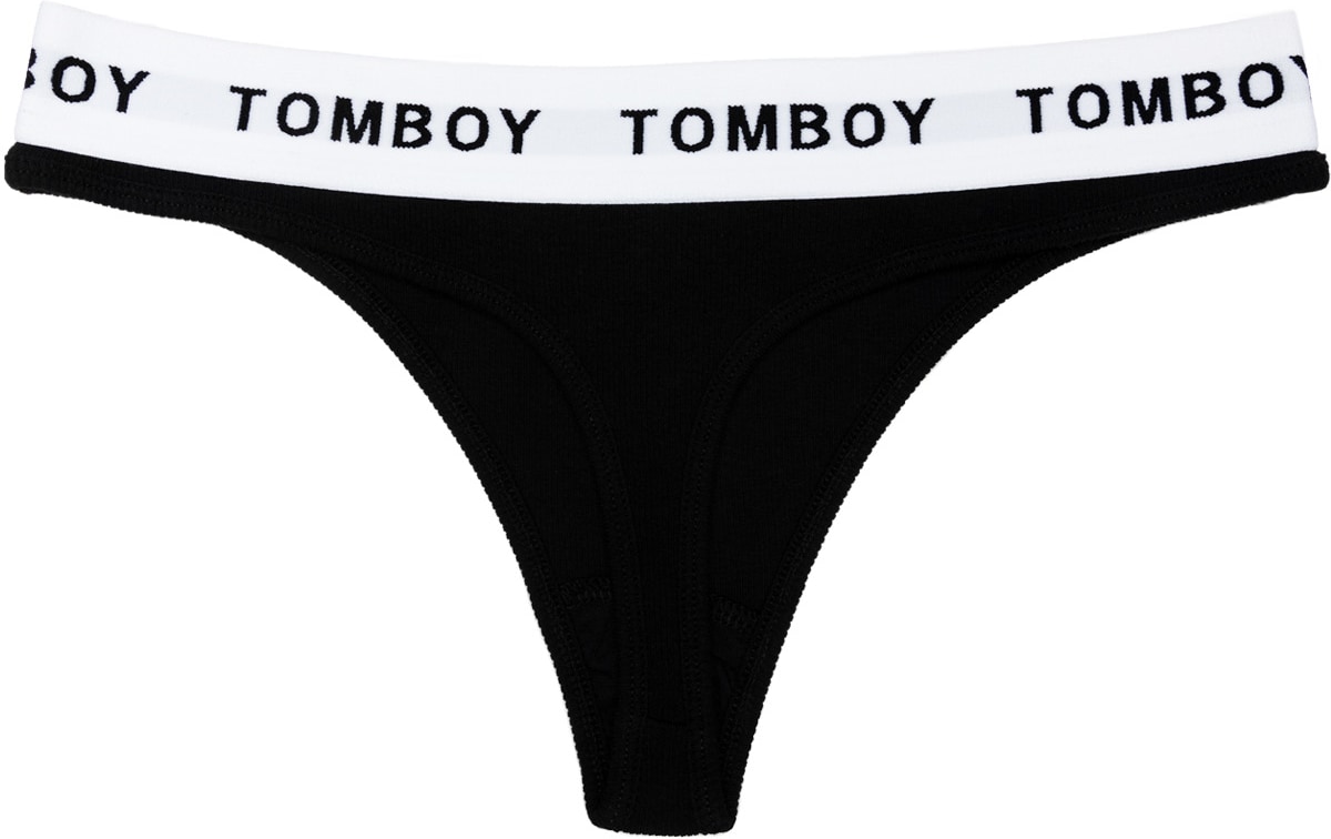 Filles a Papa: Black Vic Sport Thong - 2