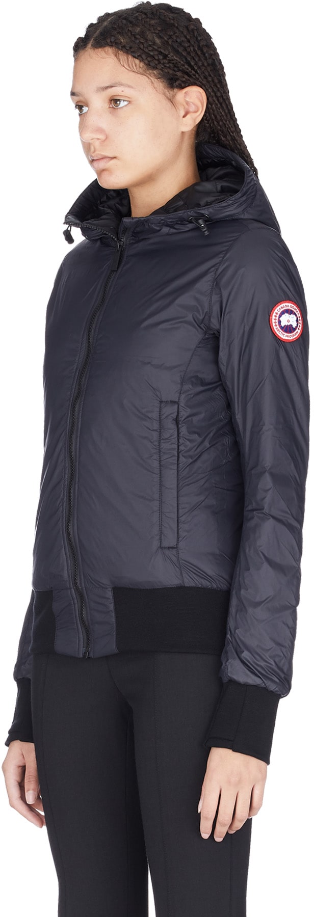 Canada Goose: Noir Manteau à Capuche Dore Noir - 2