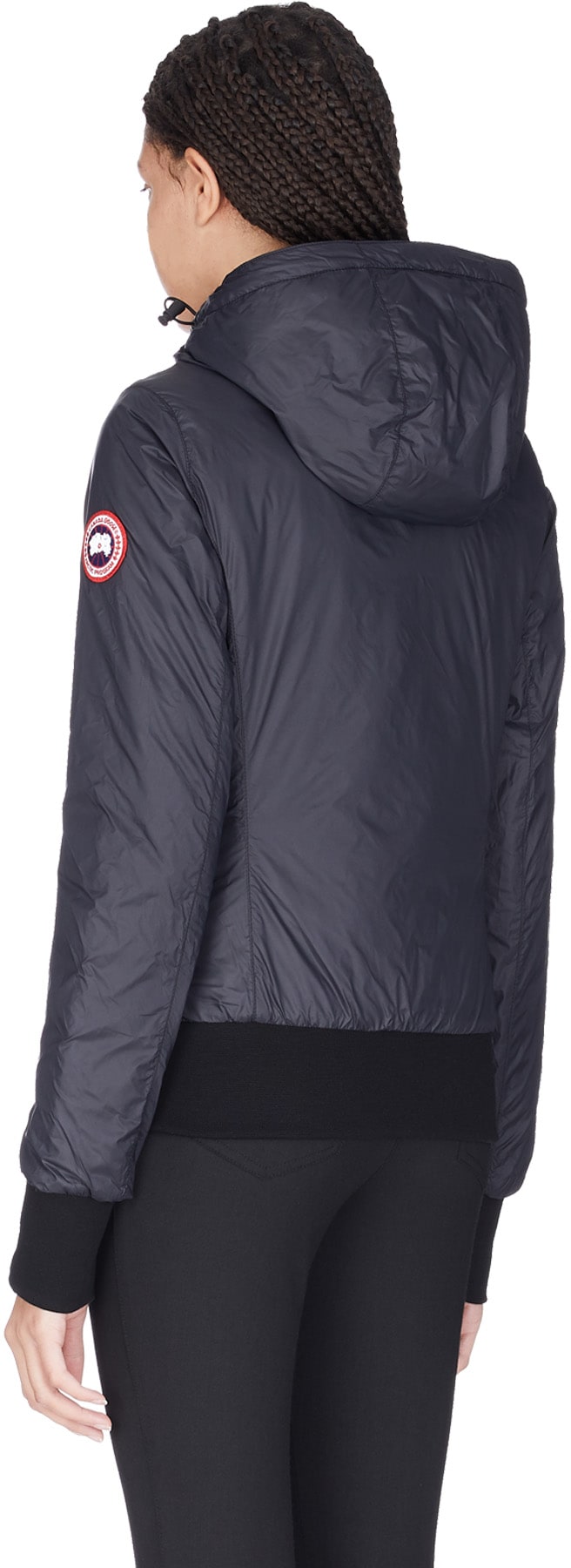 Canada Goose: Noir Manteau à Capuche Dore Noir - 3